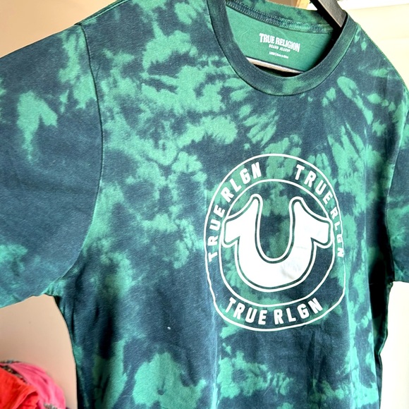 True Religion Brand jeans shirts for Men sz Large in Green - Picture 3 of 5